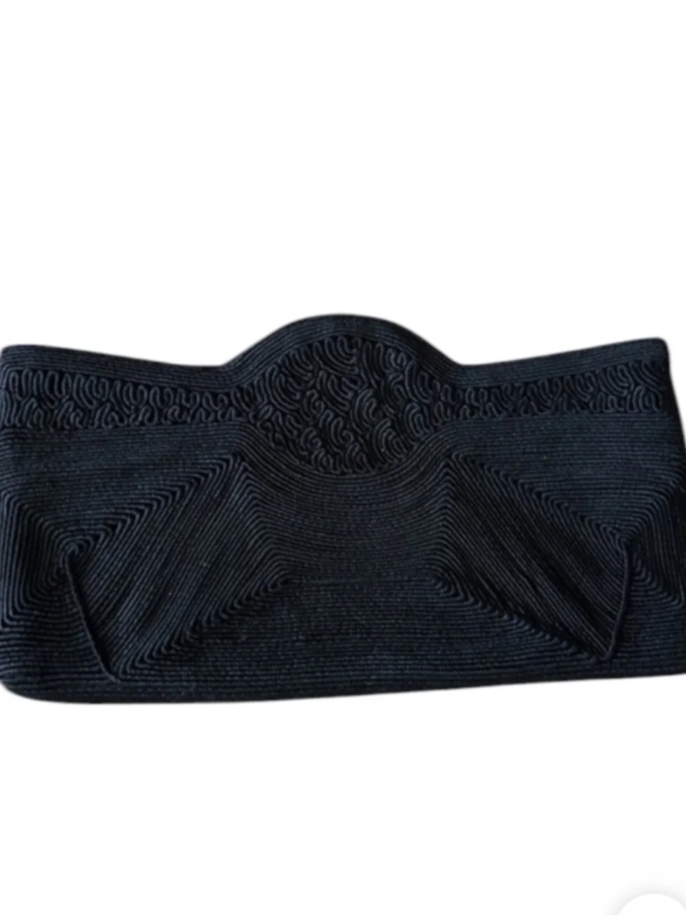 Vintage Black Art Deco CORDE Clutch - Picture 8 of 8